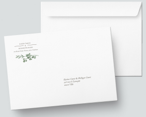 Leafy Hoops - Enveloppe C5 imprimée