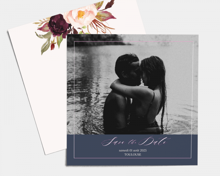 Marsala - Save the Date carte mariage