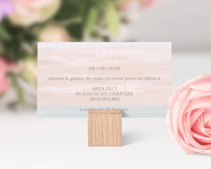 Pastell - Faire-part mariage petit format