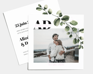 Leafy - Save the Date carte mariage