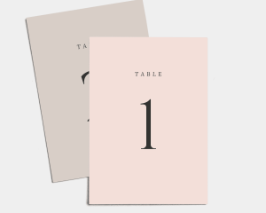 Natural Palette - Numéros de Table 1 - 10