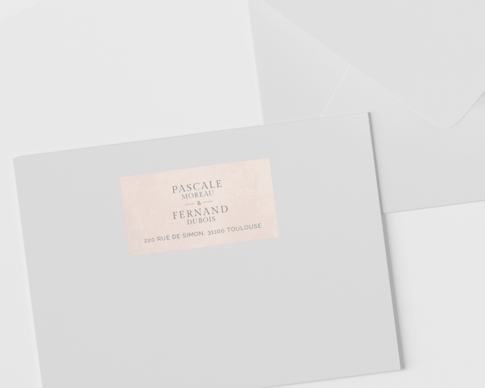 Romantic Garland - Étiquettes d'adresse pour enveloppes