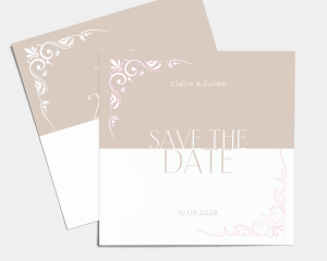 Beauty - Save the Date carte mariage