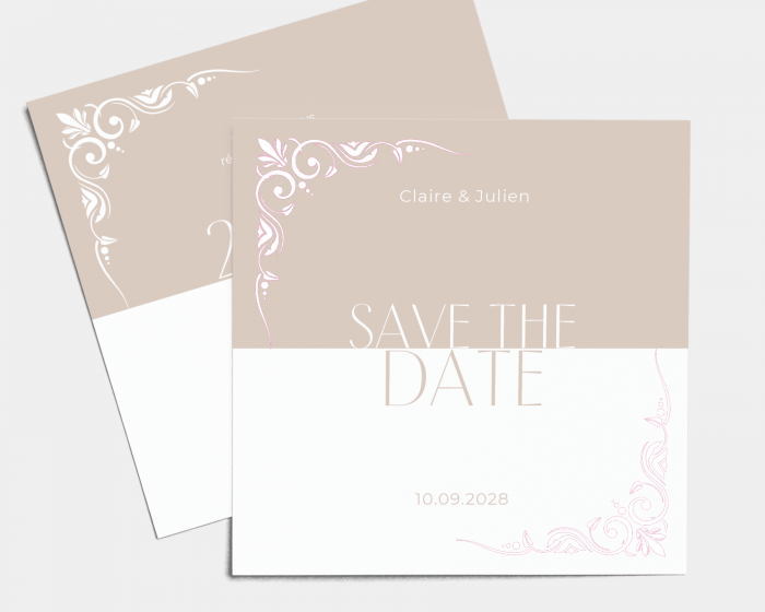 Beauty - Save the Date carte mariage