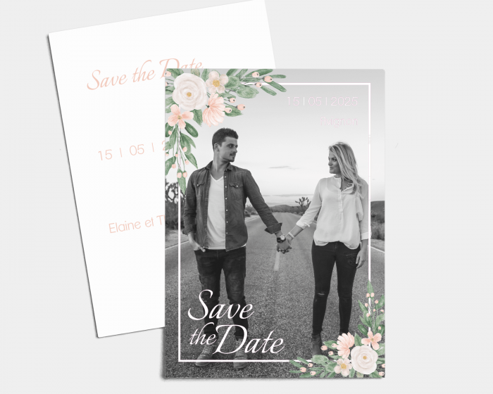 Ancona - Save the Date carte mariage (vertical)