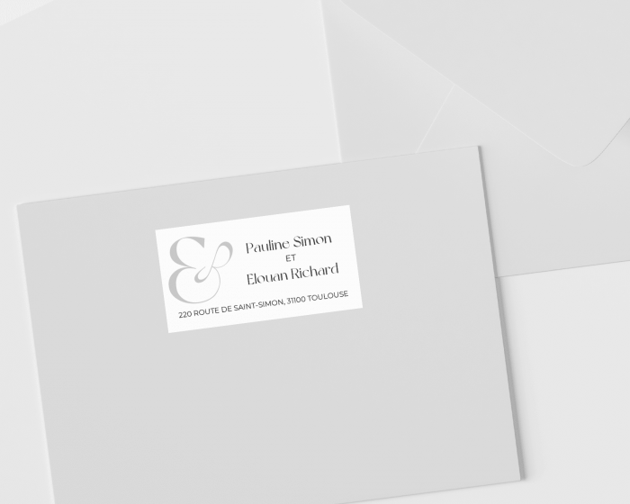 Étiquettes d'adresse Letters pour enveloppes